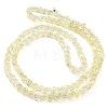 Full Rainbow Plated Electroplate Transparent Glass Beads Strands EGLA-G037-01A-FR04-2