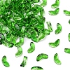 100Pcs Spray Painted Transparent Glass Beads GLAA-FS0002-04-2