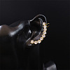 Rhinestone Cuff Earrings for Girl Women Gift EJEW-B042-01G-B-1