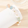 Raw Rough Natural Rose Quartz & Morganite Beaded Bracelets for Women BJEW-JB14295-2