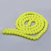 Imitation Jade Glass Beads Strands DGLA-S076-8mm-09-2