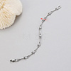 Brass & Clear Cubic Zirconia Link Chain Bracelets WG4C692-07-1