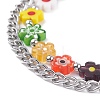 304 Stainless Steel Chain Bracelets for Women BJEW-TA00066-4