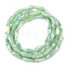 Electroplated Opaque Glass Beads Strands EGLA-L015-FR-B20-01-3