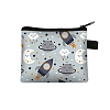 Rectangle Printed Polyester Wallet Zipper Purse PW-WG62128-03-1