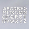 26Pcs ABS Plastic Imitation Pearl & Rhinestone & Cloth Letter Cabochons PATC-T001-01A-2
