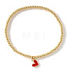 Elegant Enamel Heart Charm Bracelets XI3692-1-1