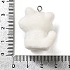 Flocky Resin Pendants RESI-E059-04C-3