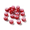 Spray Painted ABS Plastic European Beads KY-G033-01A-04-1