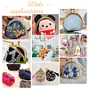 10Pcs 5 Colors Alloy Kiss Lock Arch Shaped Bag Handle Frame with Split Key Rings FIND-ME0004-34-5
