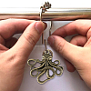 12Pcs Iron Shower Curtain Rings for Bathroom AJEW-FH0003-37AB-4