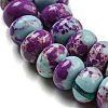 Synthetic Imperial Jasper Dyed Beads Strands G-D077-E01-01B-4