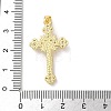 Brass Micro Pave Clear Cubic Zirconia Pendants KK-A212-11D-G-3