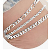 3Pcs Alloy Chain Anklets Sets WGDACCB-04-1