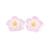 Plumeria Flower Opaque Resin Cabochons CRES-T025-30C-02-1