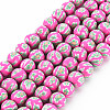 Handmade Polymer Clay Beads Strands CLAY-N008-055-01-1