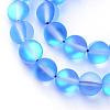 Synthetic Moonstone Beads Strands G-R375-10mm-A11-1