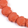 Synthetic Coral Dyed Carved Beads Strands CORA-K009-05B-02-3