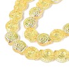 Electroplate Transparent Glass Beads Strands EGLA-Q136-02A-07-3
