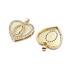 Brass Micro Pave Cubic Zirconia Pendants KK-Q006-22G-01-2