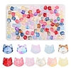 120Pcs 11 Colors Transparent Spray Paint Glass Beads GLAA-FS0002-12A-1