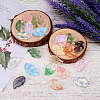  100Pcs 10 Colors Dyed & Heated Glass Pendants GLAA-TA0001-48-6