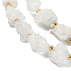 Electroplated Natural Druzy Agate Beads Strands G-G289-02B-4