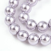 Baking Paint Pearlized Glass Pearl Bead Strands HY-N002-6mm-A04-4