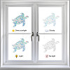16Pcs Waterproof PVC Colored Laser Stained Window Film Static Stickers DIY-WH0314-095-4