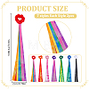 14Pcs 7 Colors Polyester Wrist Sash AJEW-WR0003-83-2