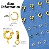 Brass Spring Ring Clasps KK-FS0001-50G-4