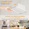 4 Bags 2 Styles Plastic Bathroom Foldable Wall-Mounted Shelves ODIS-DL0001-07-5
