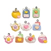 Opaque Resin Pendants RESI-B047-07-1