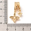 Brass Micro Pave Cubic Zirconia Pendants KK-C085-11G-3