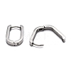 304 Stainless Steel Huggie Hoop Earrings STAS-J033-11C-P-3