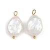 Natural Freshwater Pearl Keshi Pearl Pendants STAS-D378-06B-G-1