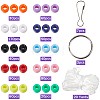 SUNNYCLUE DIY Keychain Making Kit DIY-SC0023-63-2