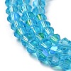 Transparent Electroplate Glass Beads Strands LS-EGLA-A039-T3mm-L19-3