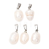 Natural Cultured Freshwater Pearl Pendants PALLOY-JF05465-01-1
