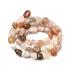 Natural Multi-Moonstone Beads Strands G-F547-06-A-2
