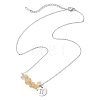 Natural Citrine Chip & Constellation Pendant Necklaces NJEW-JN05084-03-4