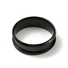 201 Stainless Steel Grooved Finger Ring Settings RJEW-WH0010-08F-EB-1-2