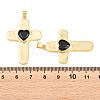 Brass Glass Pendants KK-P353-12G-02-3