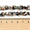 Spray Printed Synthetic Turquoise Beads Strands TURQ-P002-01A-04-5