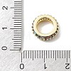 Brass Micro Pave Cubic Zirconia Beads CU-CBA389D-04G-02-3