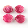Flat Round Imitation Gemstone Acrylic Beads LS-X-OACR-R051-18-1