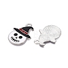 Halloween Theme Alloy Enamel Pendants ENAM-T020-08C-1