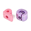 Opaque Plastic European Beads KY-Q010-11-2