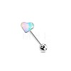304 Stainless Steel & Acrylic Straight Barbell Tongue Rings FS-WG7AF88-01-1