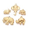 5Pcs 304 Stainless Steel Pendants STAS-T075-18G-1-1